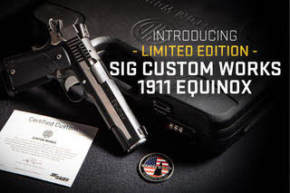 SIG SAUER Announces Custom Works 1911 Equinox