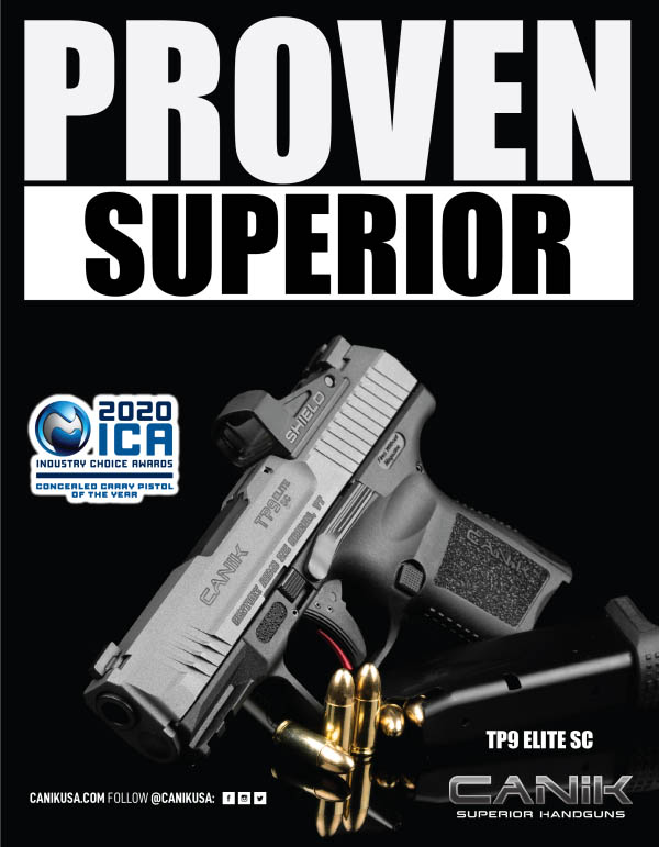 Canik Wins ICA 2020 Concealed Carry Pistol of the Year