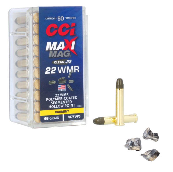 CCI Maxi-Mag Clean-22 Segmented Hollow Point 22 WMR