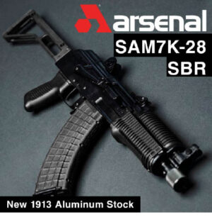 Arsenal’s SAM7K-28 SBR with New Precision-Machined 1913 Picatinny Attachment Aluminum Stock